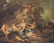 Mercury confiding Bacchus to the Nymphs Francois Boucher